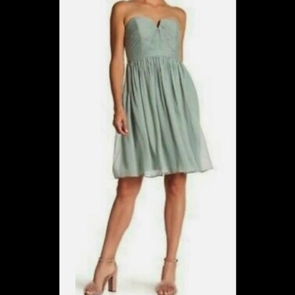 J. CREW MINT GREEN ARABELLE 100% SILK MINI DRESS- 8- NWT